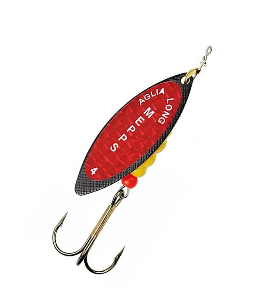 

Блесна AGLIA LONG REDBO №4 black 17 г Mepps, Черный;красный, Aglia Long Redbo