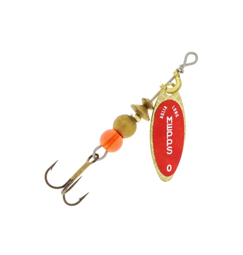 

Блесна AGLIA LONG REDBO №0 gold 2.5 г Mepps, Золотистый;красный, Aglia Long Redbo