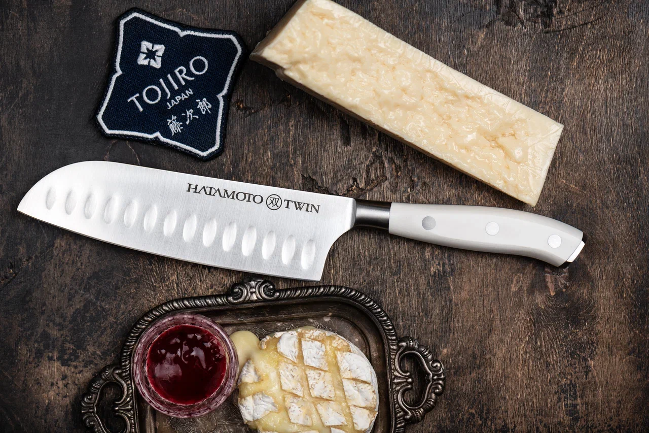 Кухонный Японский Шеф Нож Сантоку Hatamoto TW-003B