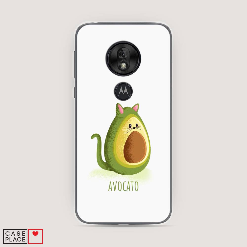 фото Силиконовый чехол "avocato" на motorola moto g7 play awog