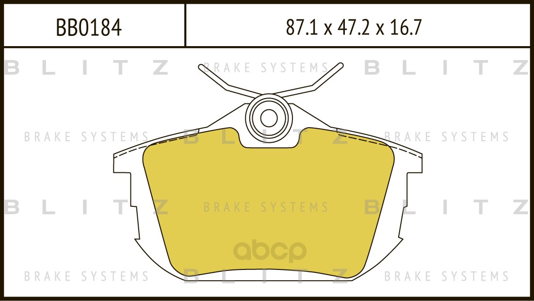 

Тормозные колодки BLITZ дисковые BB0184