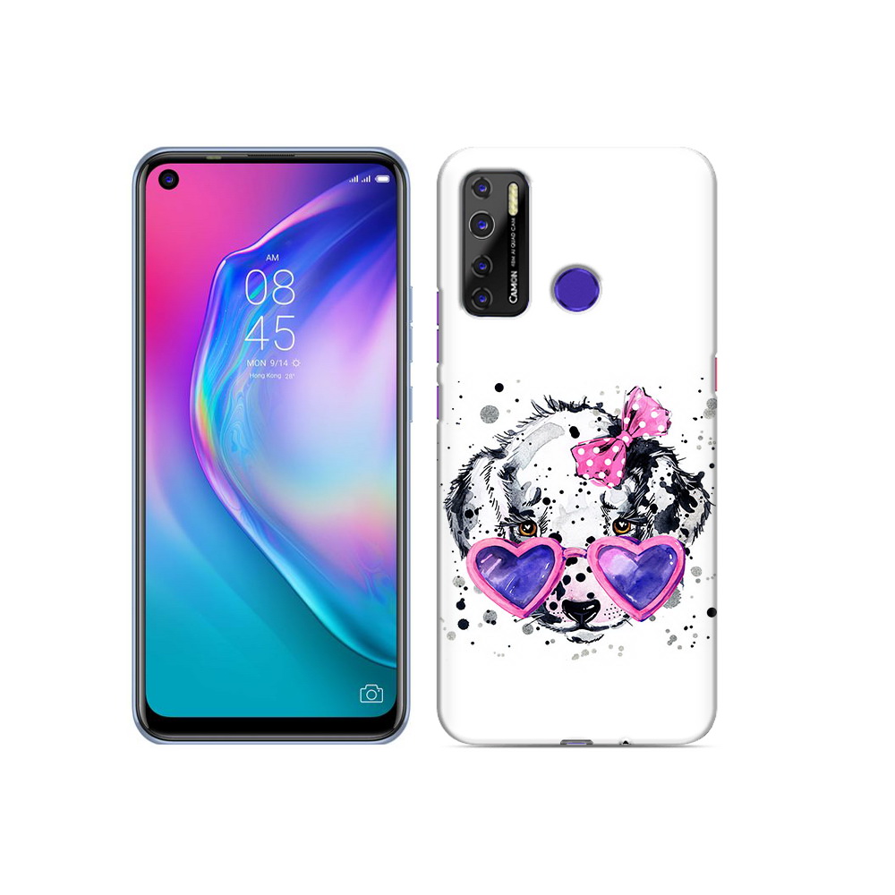 

Чехол MyPads Tocco для Tecno Camon 15 долматинец в очках, Прозрачный, Tocco