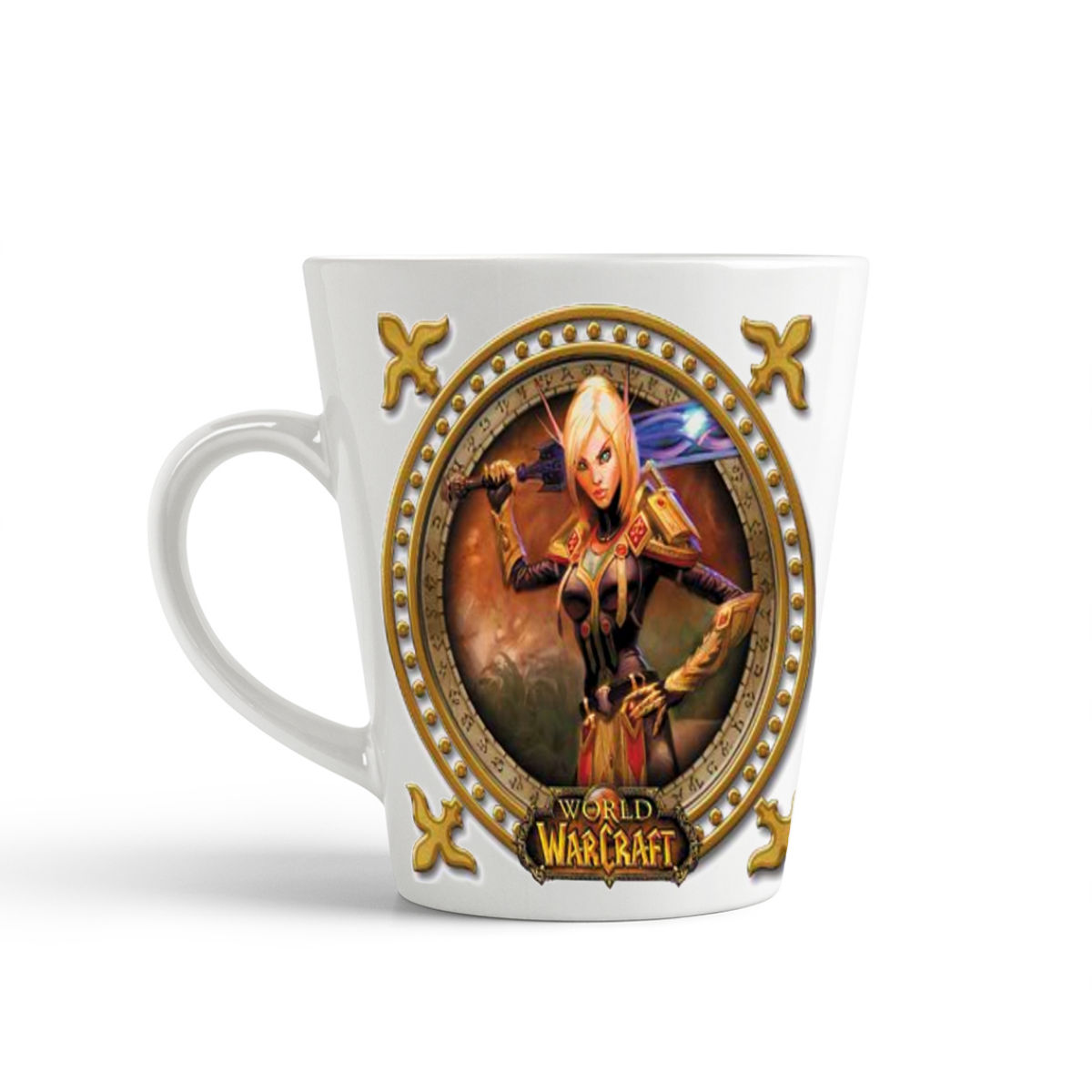 

Конусная кружка CoolPodarok Word warcraft девушка