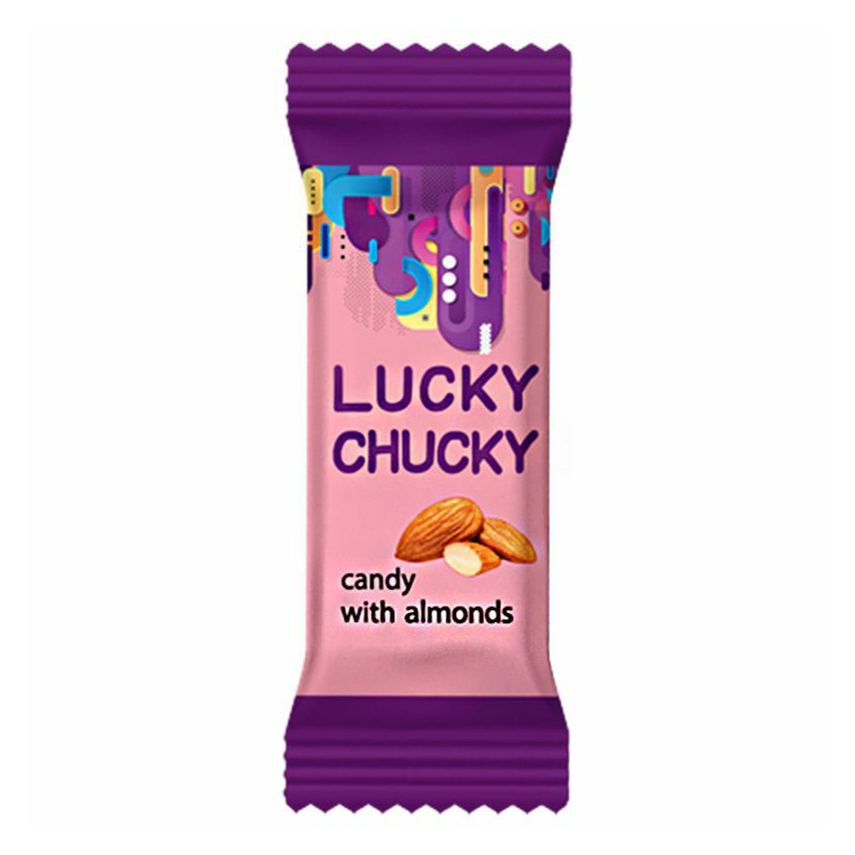 

Конфеты глазированные Коммунарка Lucky Сhucky с миндалем