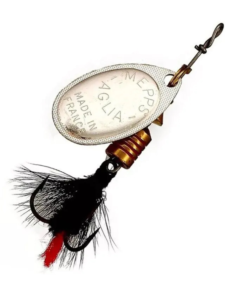 

Блесна AGLIA MOUCHE №2 silver-black 4.5 г Mepps, Черный;красный;золотистый;серебристый, Aglia Mouche