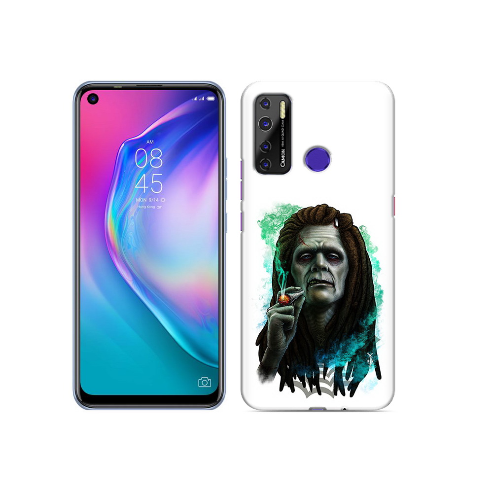 

Чехол MyPads Tocco для Tecno Camon 15 зеленый мужчина с сигаретой, Прозрачный, Tocco