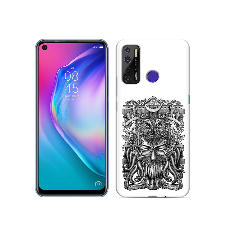 

Чехол MyPads Tocco для Tecno Camon 15 зубастая сова, Прозрачный, Tocco
