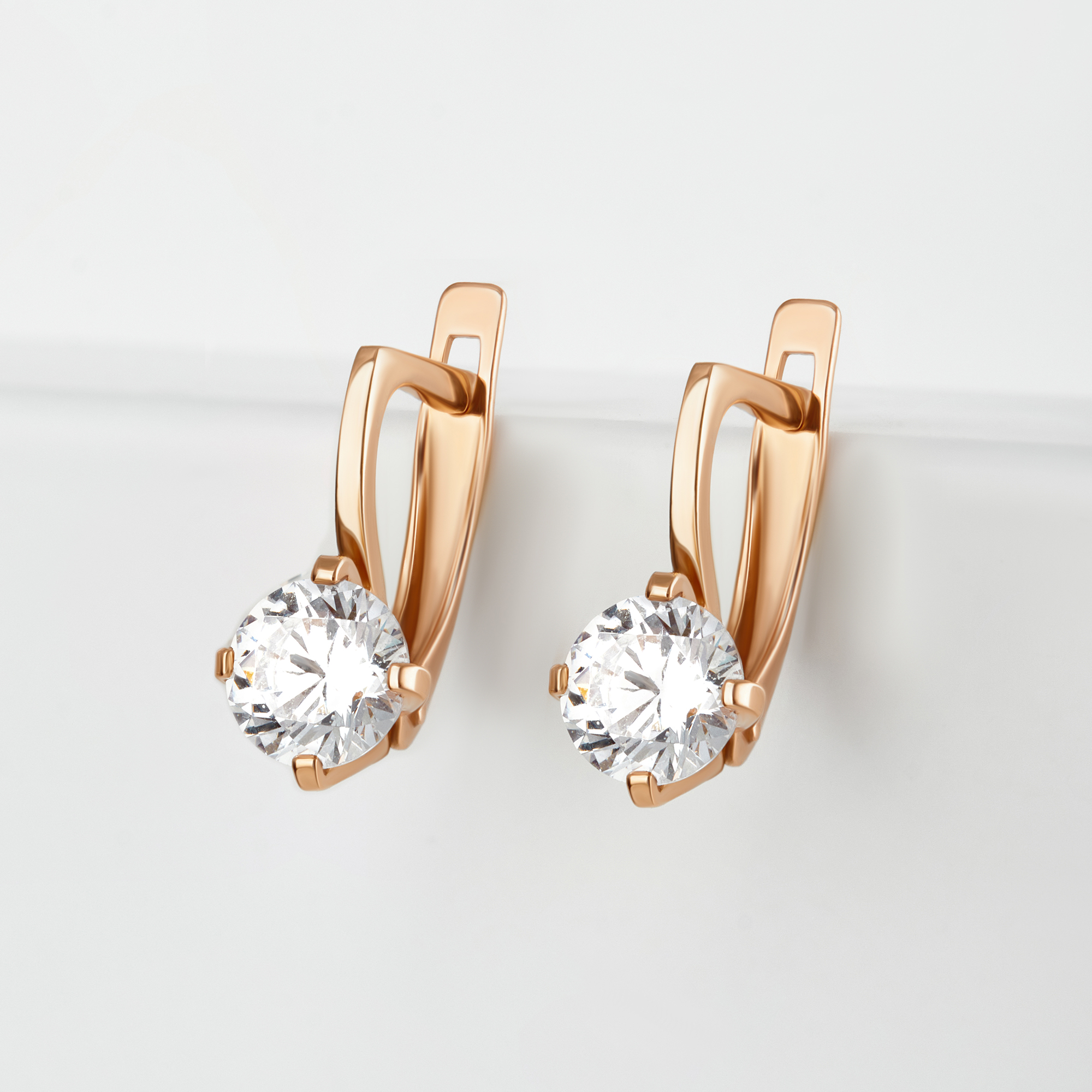 

Серьги из красного золота с фианитом НАШЕ ЗОЛОТО ДИ028977, ДИ028977