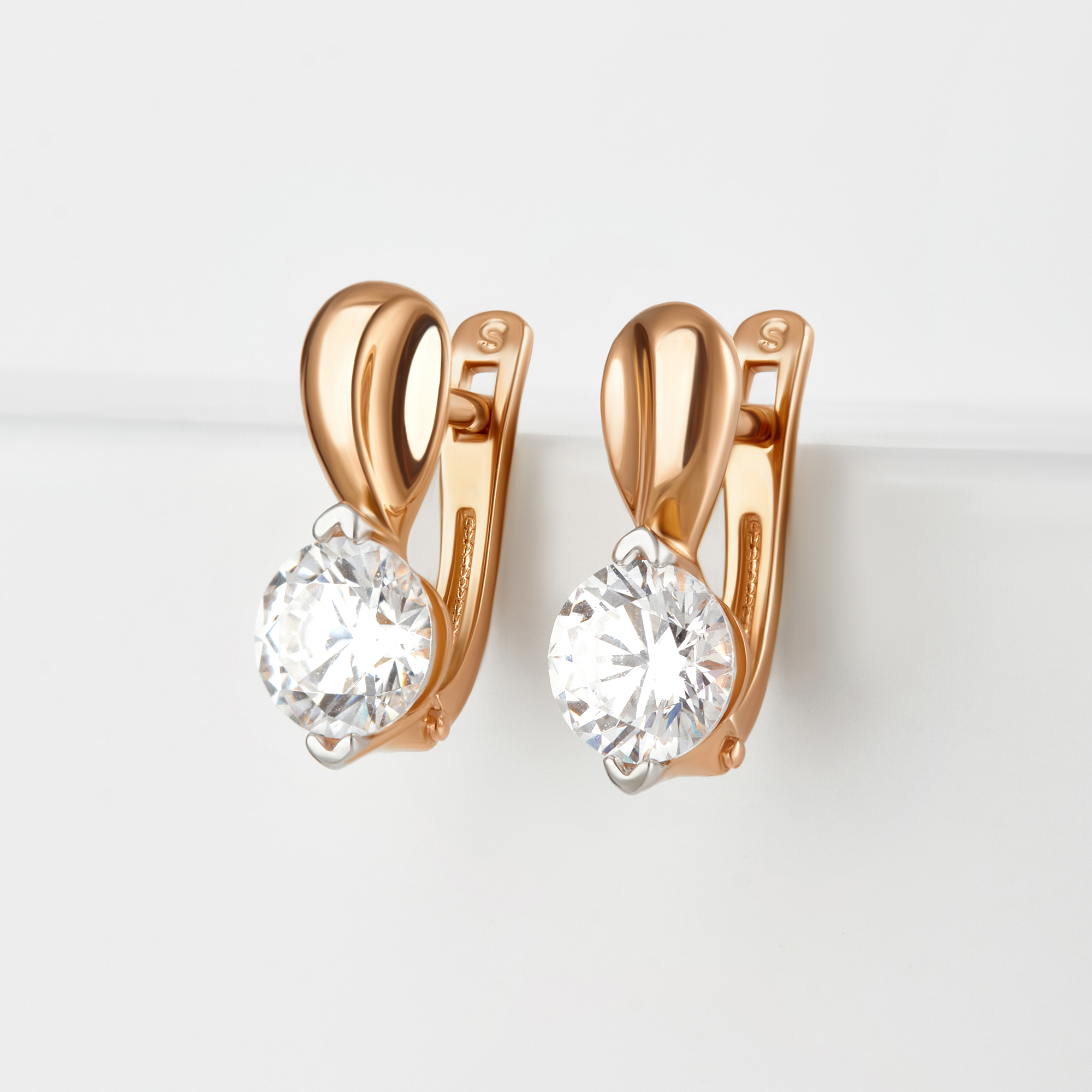 

Серьги из красного золота с фианитом НАШЕ ЗОЛОТО ДИ028978, ДИ028978