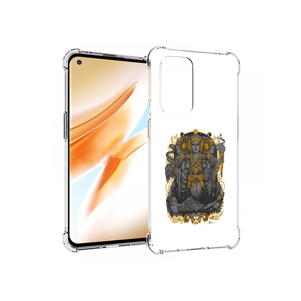 

Чехол MyPads Tocco для OnePlus 9 Pro божество с золотыми элементами (PT159597.127.241), Прозрачный, Tocco