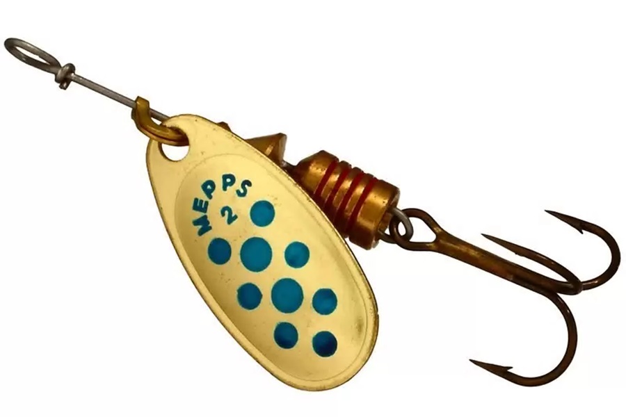 

Блесна COMET DECOREE №2 gold-blue-dot 4.5 г Mepps, Золотистый;синий, Comet Decoree