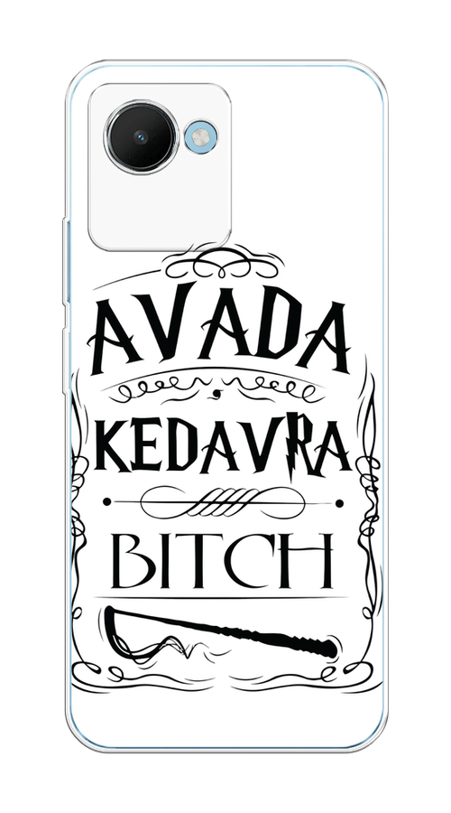 

Чехол на Realme C30S 4G "Avada kedavra bitch", Белый;серый;черный, 2511650-6