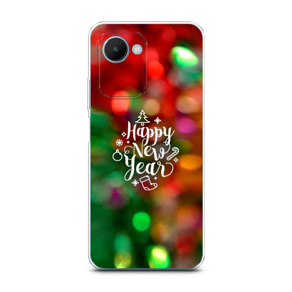 

Чехол на Realme C30S 4G "Новый Год на елке", Зеленый;красный;желтый, 2511650-5