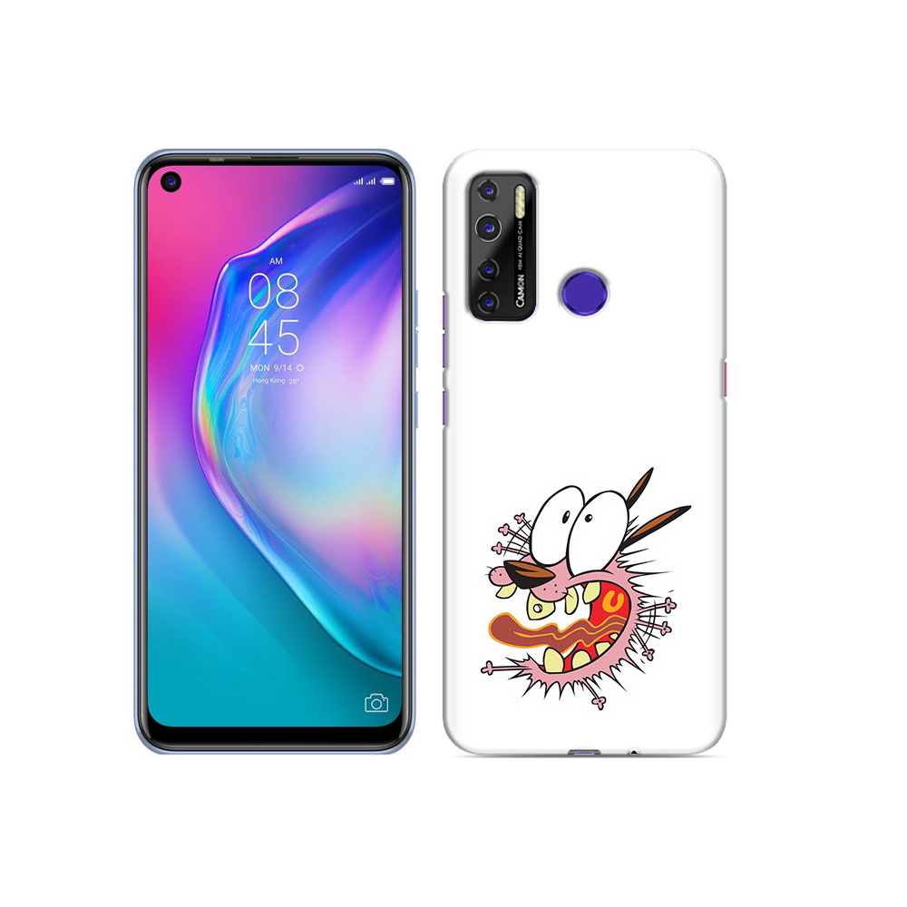 

Чехол MyPads Tocco для Tecno Camon 15 испуганный бобик, Прозрачный, Tocco