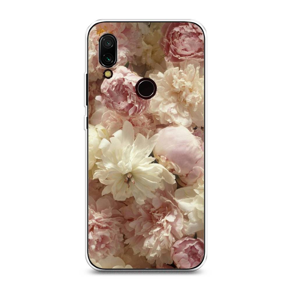 

Чехол Awog на Xiaomi Redmi 7 "Пионы светлые", Разноцветный, 35050-8