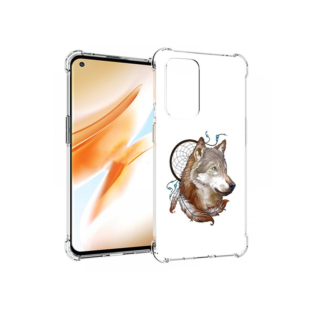 

Чехол MyPads Tocco для OnePlus 9 Pro волк и ловец снов (PT159597.127.269), Прозрачный, Tocco