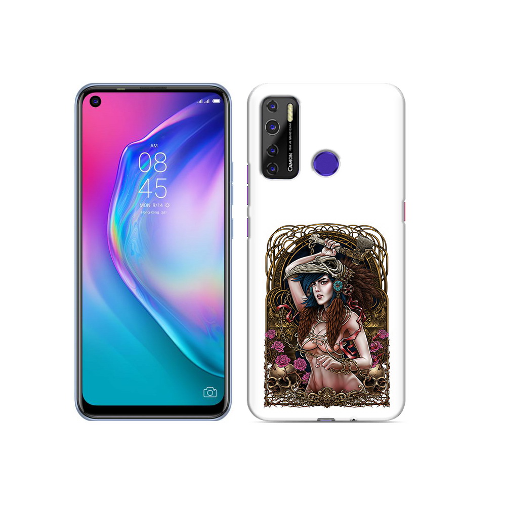

Чехол MyPads Tocco для Tecno Camon 15 красивая девушка рисунок, Прозрачный, Tocco