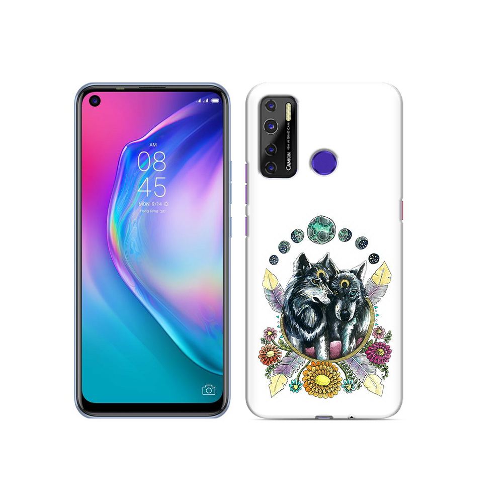 

Чехол MyPads Tocco для Tecno Camon 15 красивые волки абстракция, Прозрачный, Tocco