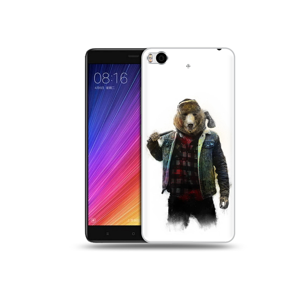 

Чехол MyPads Tocco для Xiaomi Mi 5S медведь с топором (PT91899.330.469), Прозрачный, Tocco