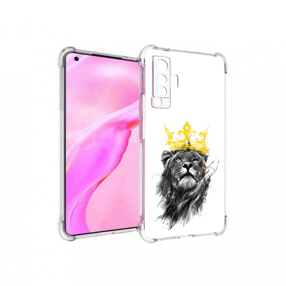 

Чехол MyPads Tocco для Vivo X50 король-лев (PT226969.391.391), Прозрачный, Tocco