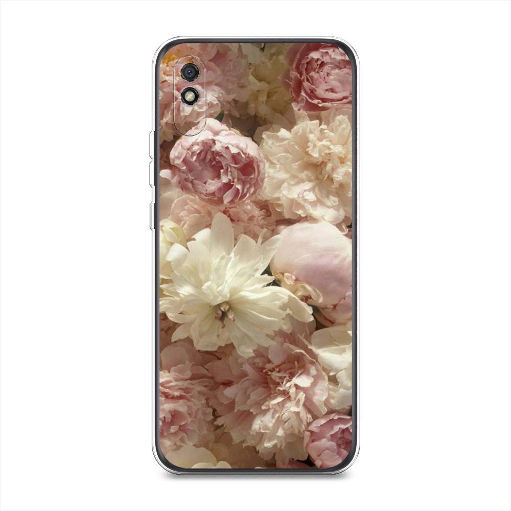 

Чехол Awog на Xiaomi Redmi 9A "Пионы светлые", Разноцветный, 38950-8