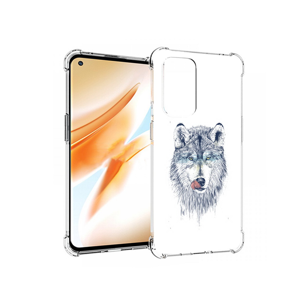 

Чехол MyPads Tocco для OnePlus 9 Pro голодгый волк (PT159597.127.292), Прозрачный, Tocco