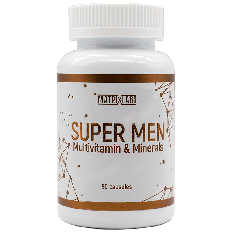 Мультивитамины Matrix Labs SUPER MEN Multivitamin & Mineral 90 капсул