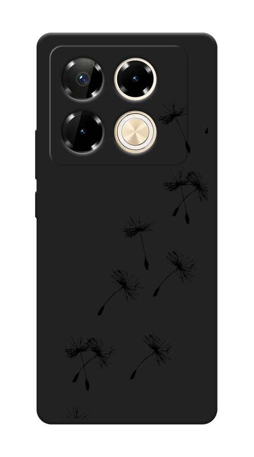 

Чехол Awog на Infinix Note 40 Pro "Летящие одуванчики", Черный, 3105752-1