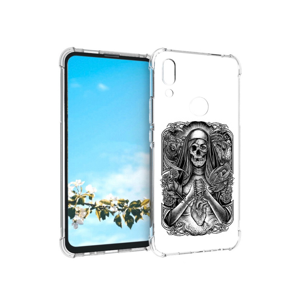 

Чехол MyPads Tocco для Huawei P Smart Z скелет с сердцем, Прозрачный, Tocco