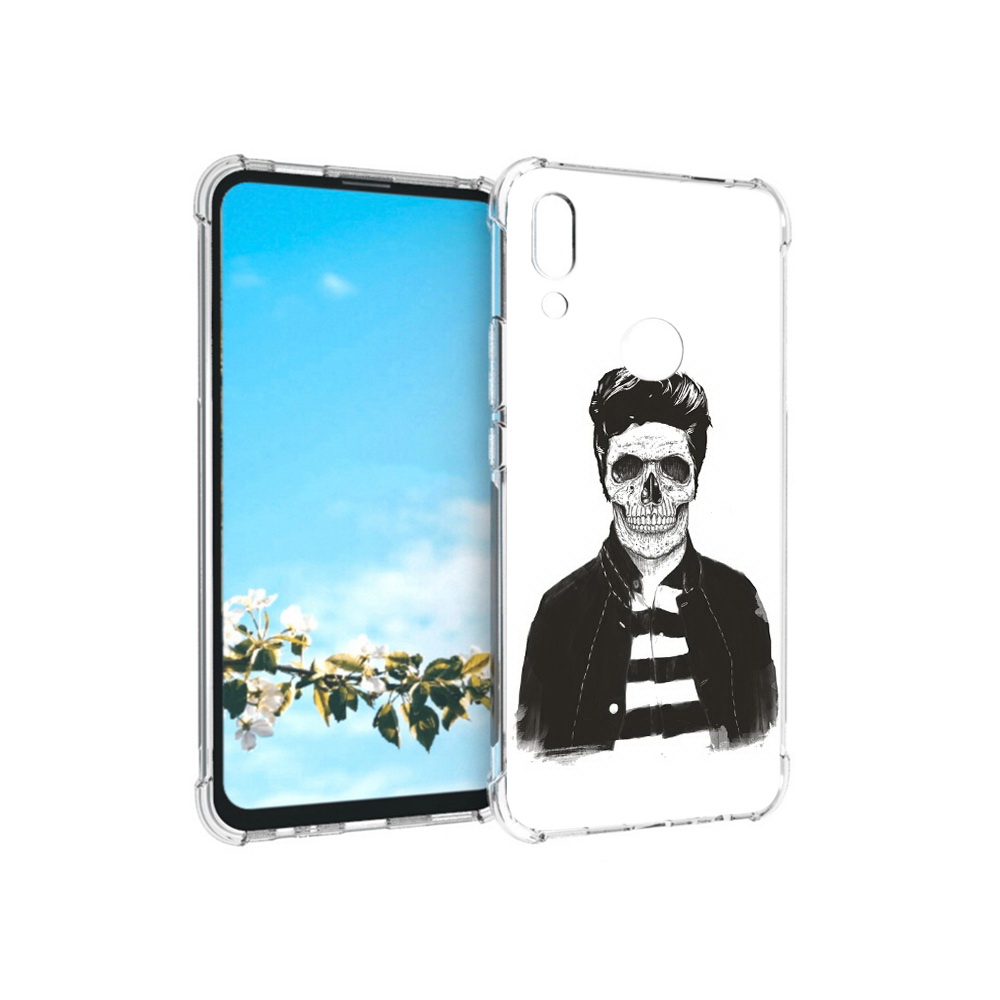 

Чехол MyPads Tocco для Huawei P Smart Z скелет, Прозрачный, Tocco