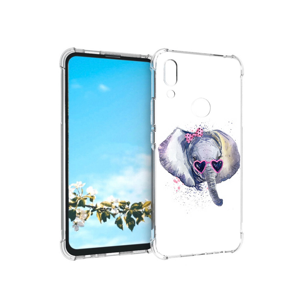 Чехол MyPads Tocco для Huawei P Smart Z слоник в очках
