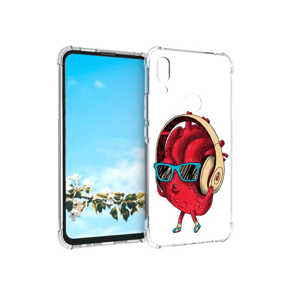 

Чехол MyPads Tocco для Huawei P Smart Z слушай сердце, Прозрачный, Tocco