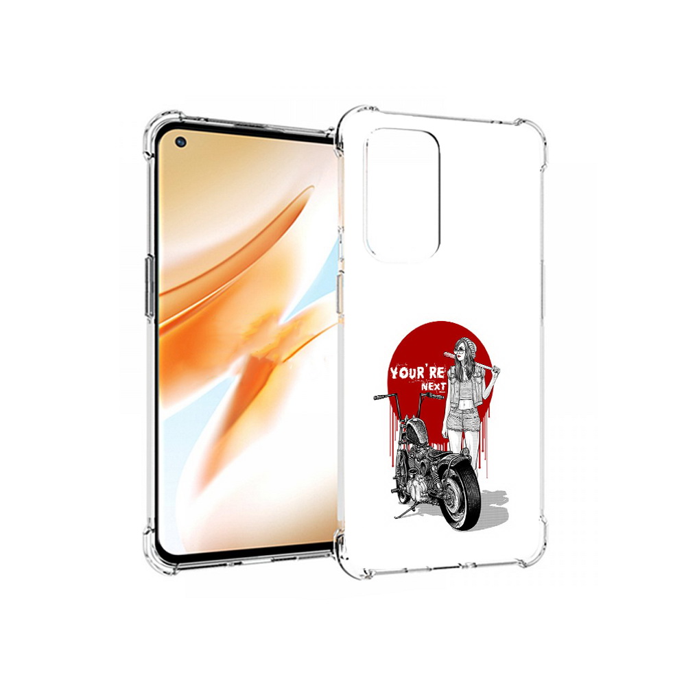 Чехол MyPads Tocco для OnePlus 9 Pro девушка с мотоциклом (PT159597.127.315)