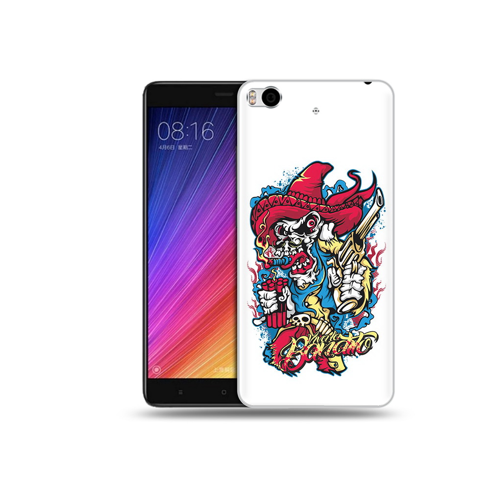 

Чехол MyPads Tocco для Xiaomi Mi 5S нарисованный скелет с писталетом (PT91899.330.513), Прозрачный, Tocco