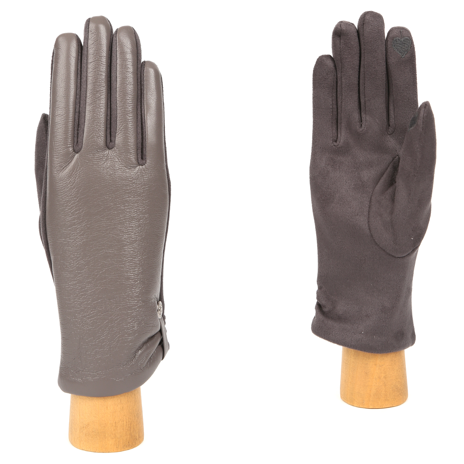 

Перчатки женские FABRETTI JMF41 серые, р, Серый, JMF41