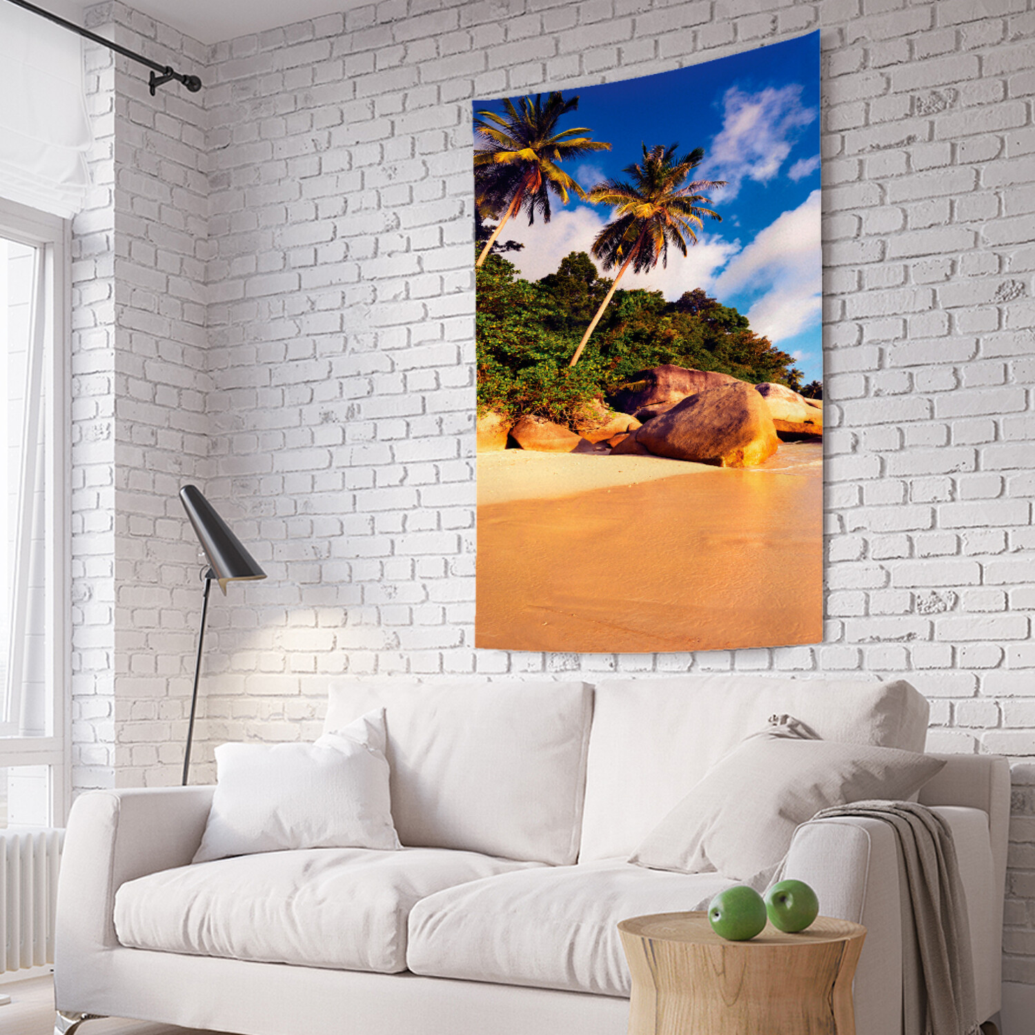 

Вертикальное фотопанно на стену JoyArty Безлюдный пляж 150x200 см, Безлюдный пляж