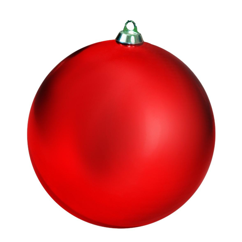 

Набор шаров елочных 6 шт, пластиковые, глянцевые 250 мм красный