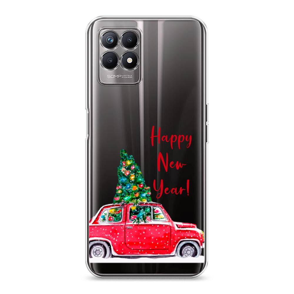 

Чехол на Realme 8i "Happy New Year", Красный;зеленый, 257350-5