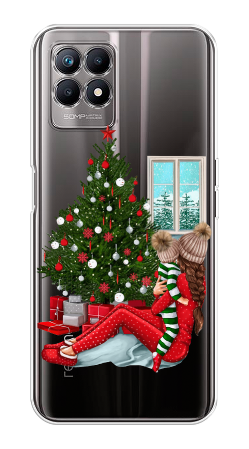 

Чехол на Realme 8i "Новый год с мамой", Красный;зеленый;голубой, 257350-6