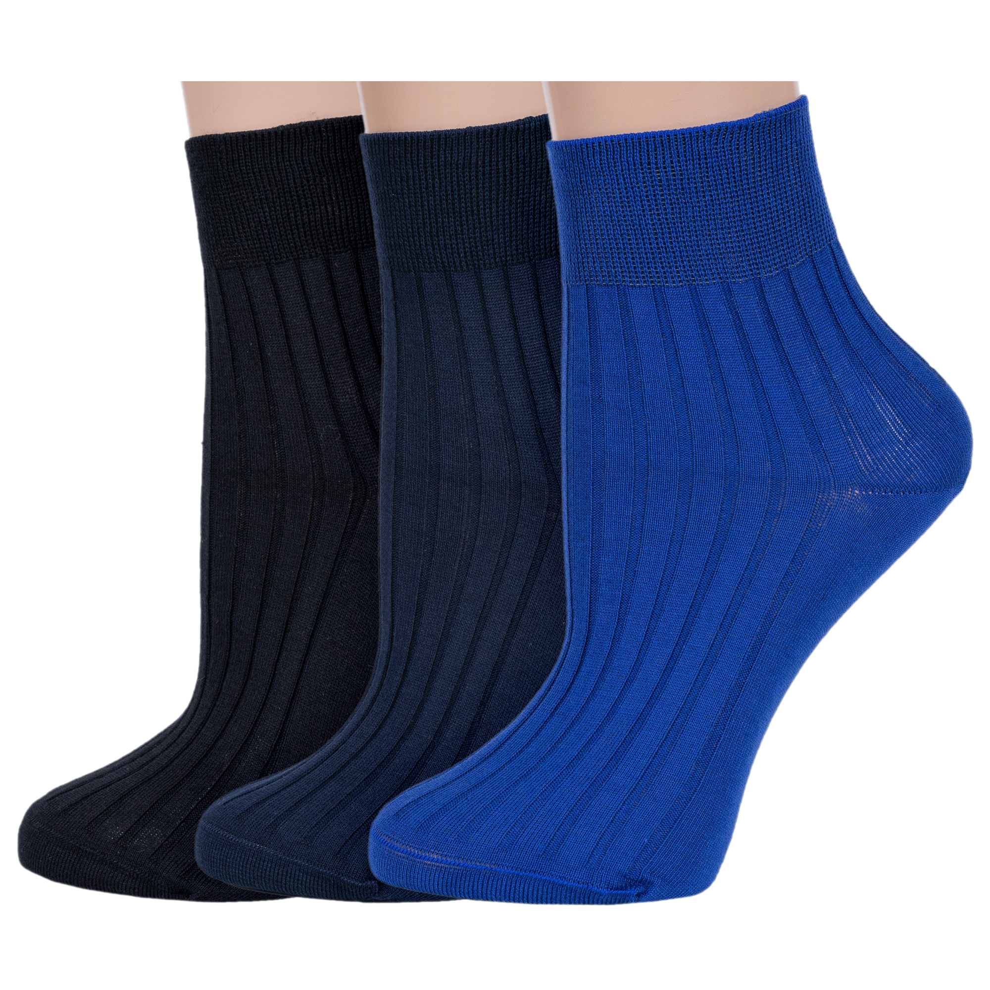 

Комплект носков женских Rusocks 3-Ж3-11001 черных; синих 25, Черный;синий, 3-Ж3-11001