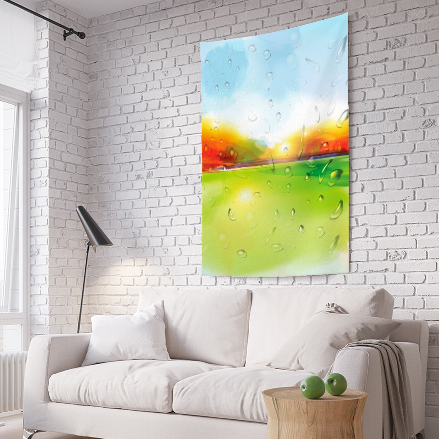 

Вертикальное фотопанно на стену JoyArty Капли дождя 150x200 см, Капли дождя