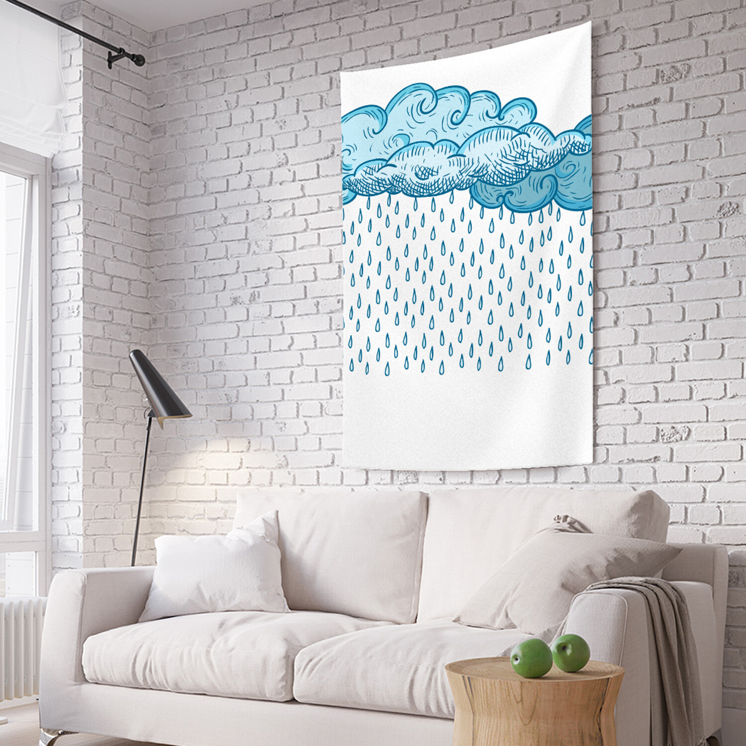 

Вертикальное фотопанно на стену JoyArty Ровный дождь 150x200 см, Ровный дождь
