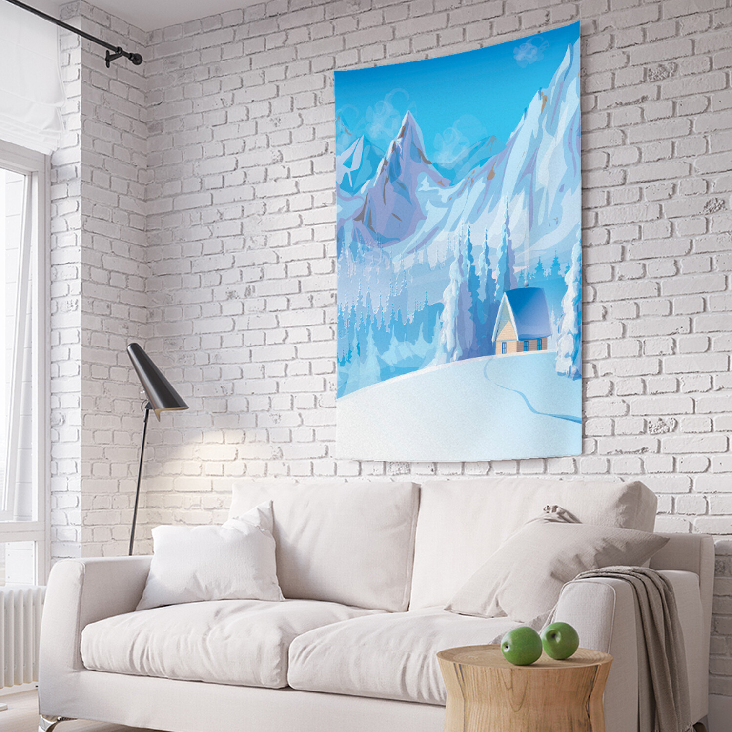 

Вертикальное фотопанно на стену JoyArty Морозный край 150x200 см, Морозный край