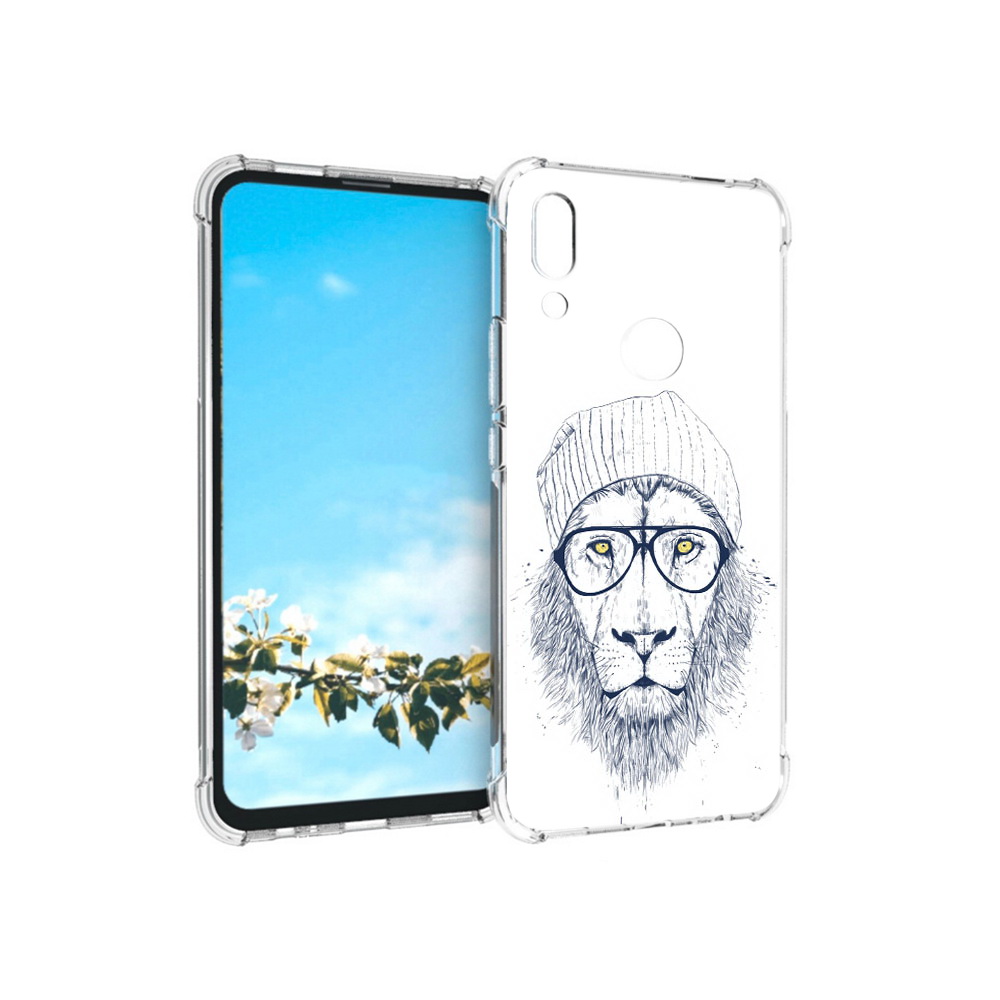 

Чехол MyPads Tocco для Huawei P Smart Z хиппи лев, Прозрачный, Tocco