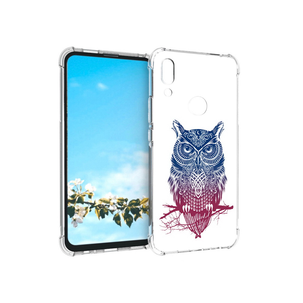 

Чехол MyPads Tocco для Huawei P Smart Z хиппи сова, Прозрачный, Tocco