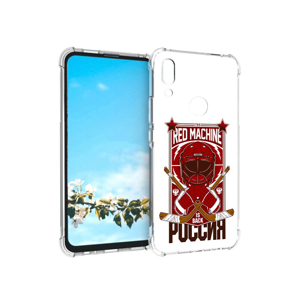 

Чехол MyPads Tocco для Huawei P Smart Z хоккей россия, Прозрачный, Tocco