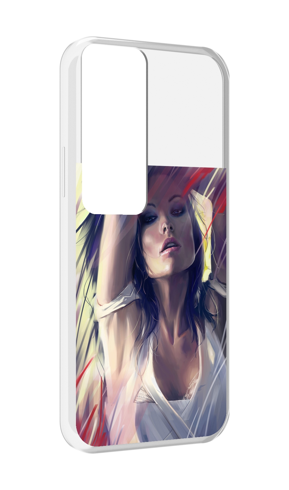 

Чехол MyPads акварельная-девушка женской для Tecno Pova Neo 2, Прозрачный, Tocco