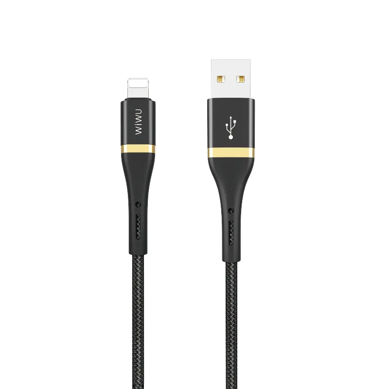 Кабель WIWU Elite Cable ED-100 USB - Lightning 2.4A 1.2m Black