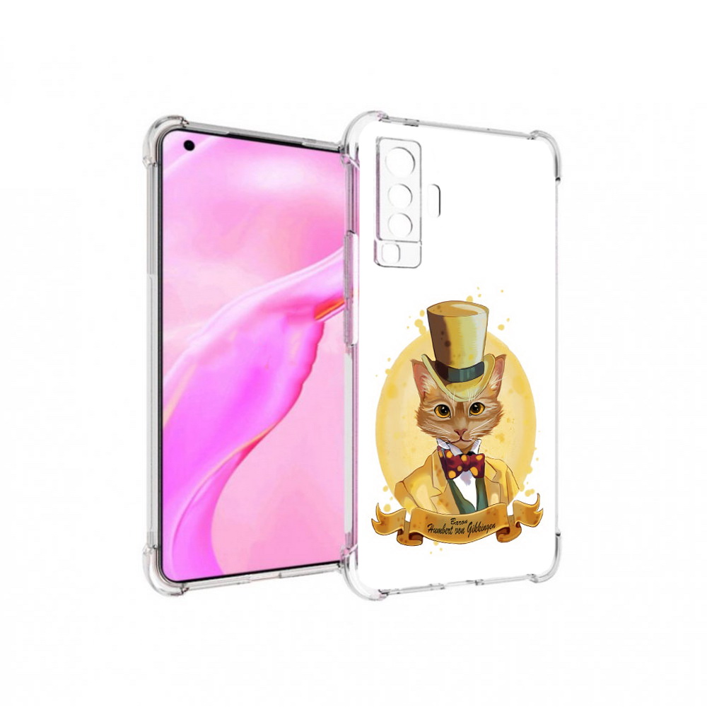 

Чехол MyPads Tocco для Vivo X50 кот юрист (PT226969.391.401), Прозрачный, Tocco