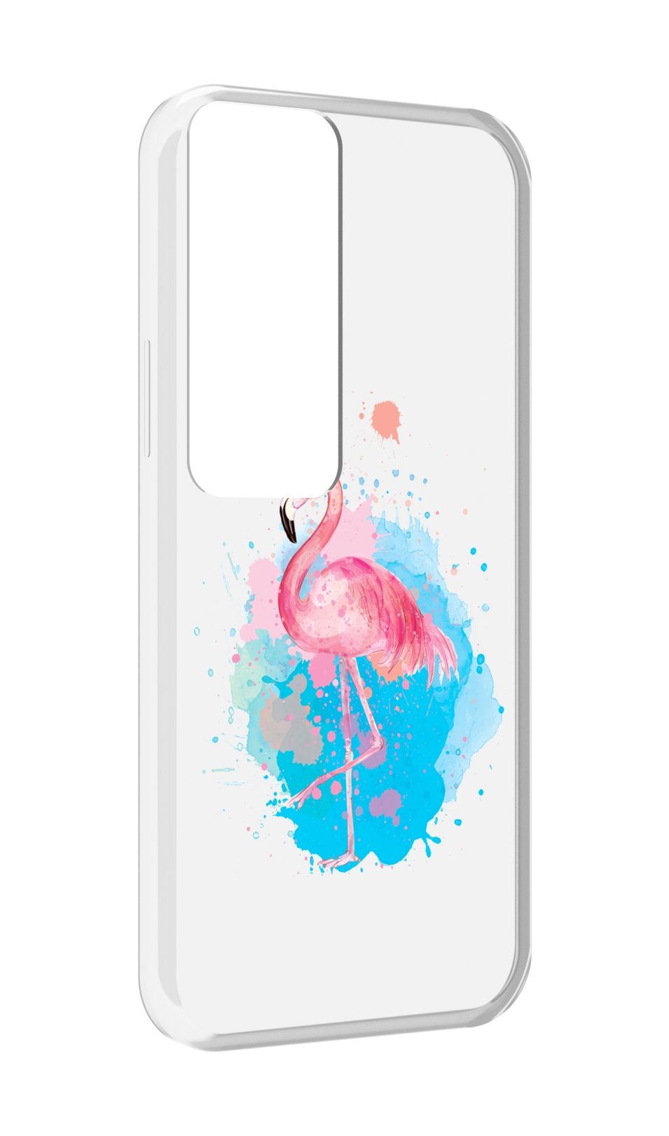 

Чехол MyPads акварельное-фламинго для Tecno Pova Neo 2, Прозрачный, Tocco